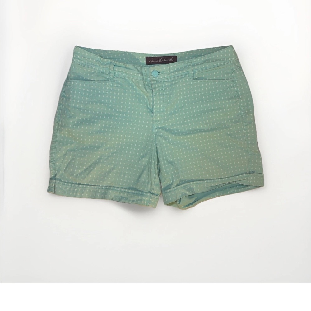 Gloria Vanderbilt Woman’s Mint Green Chino Shorts Size 6